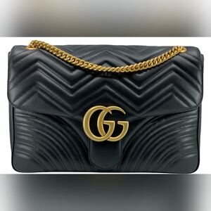 Gucci GG Marmont Large Matelassé Shoulder Bag